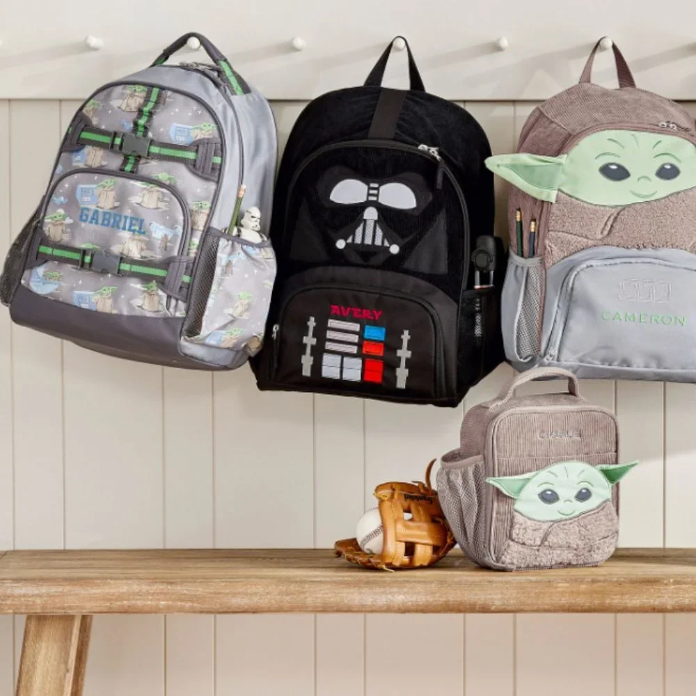 Pottery Barn Mackenzie The Mandalorian Grogu Glow-in-the-Dark Backpack Small